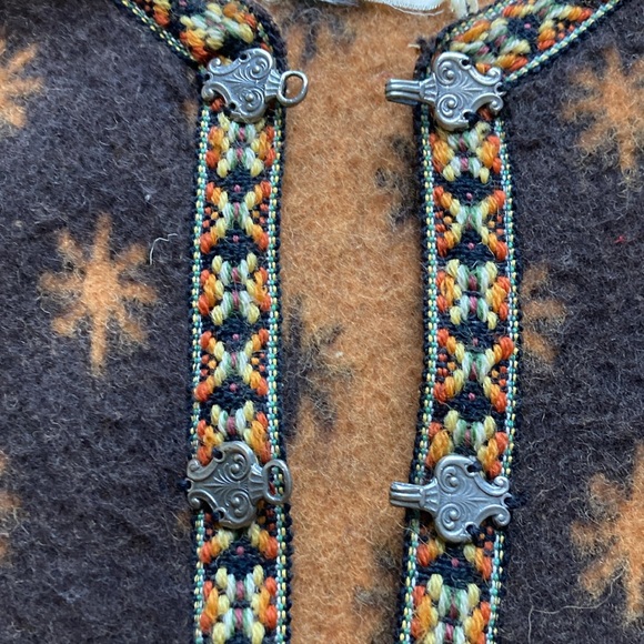 VTG 60’s Three Trolls Spokane Hippie Boho Tunic Wool Sweater Pullover Norway - Picture 4 of 12